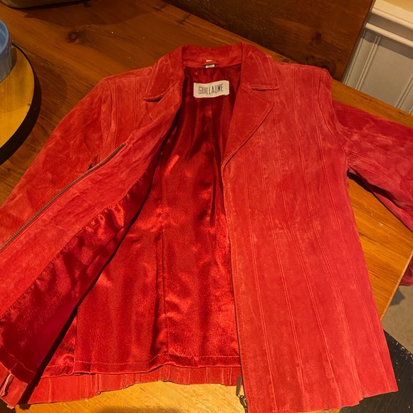 Red suede jacket - Picture 2 of 2